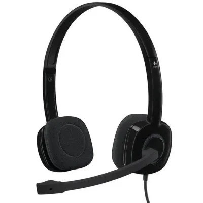 Logitech H151 Stereo Headset Single Jack - Black